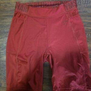 Gymshark Women's High-Rise Bike Shorts in Red